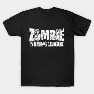 Zombie Boxing League | Text Only | White T-Shirt